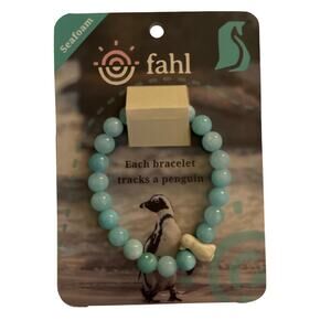 Fahlo Animal Tracking Bracelet Penguin, New,  Color: Seafoam